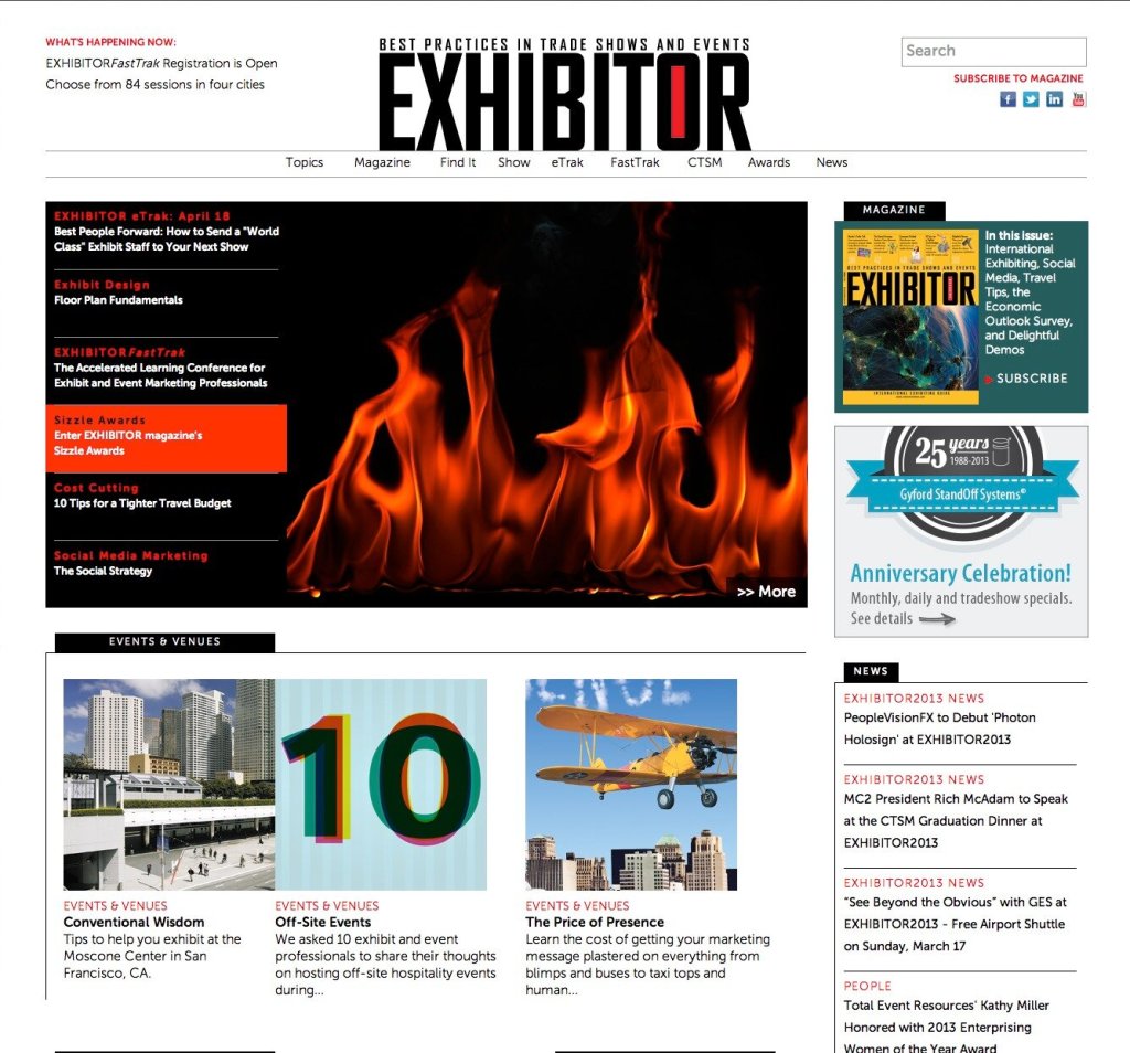 Exhibitor Magazine Online