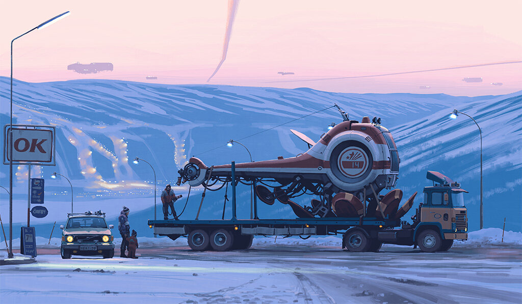 Amazing Digital Paintings of a Dystopian&nbsp;Sweden